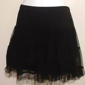 Black too too mini skirt